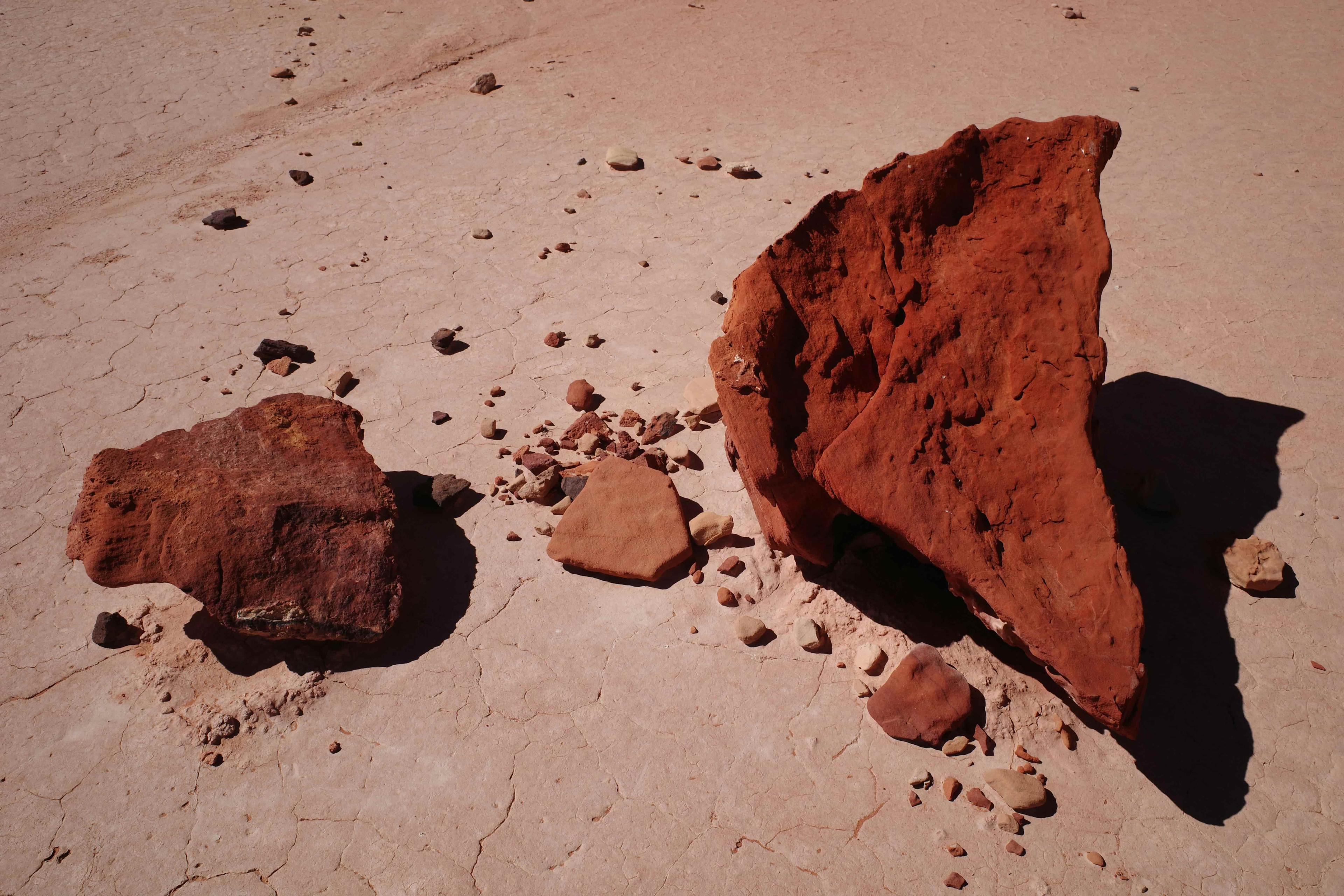 Clay textures in warm light